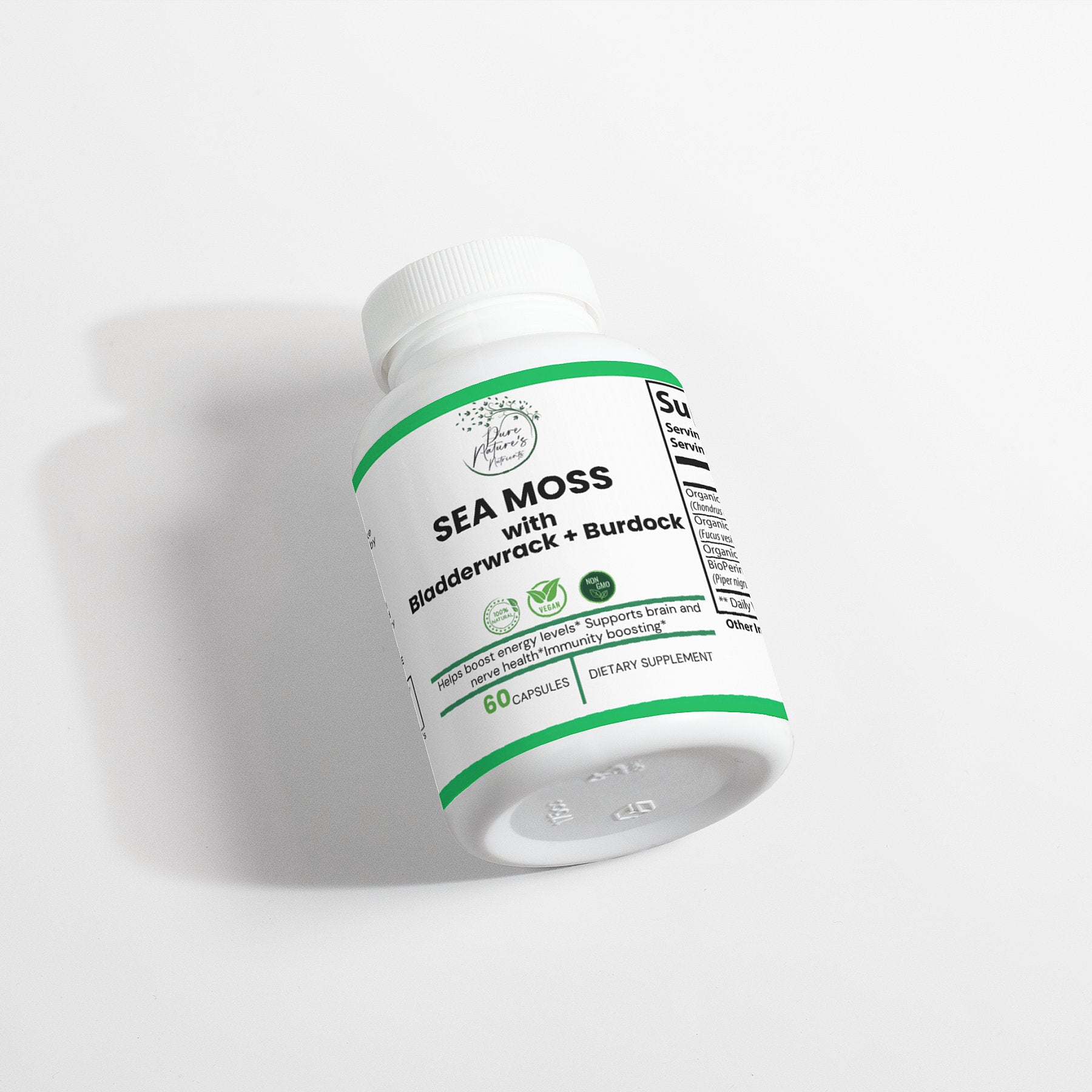 Sea Moss with Bladderwrack & Burdock Root