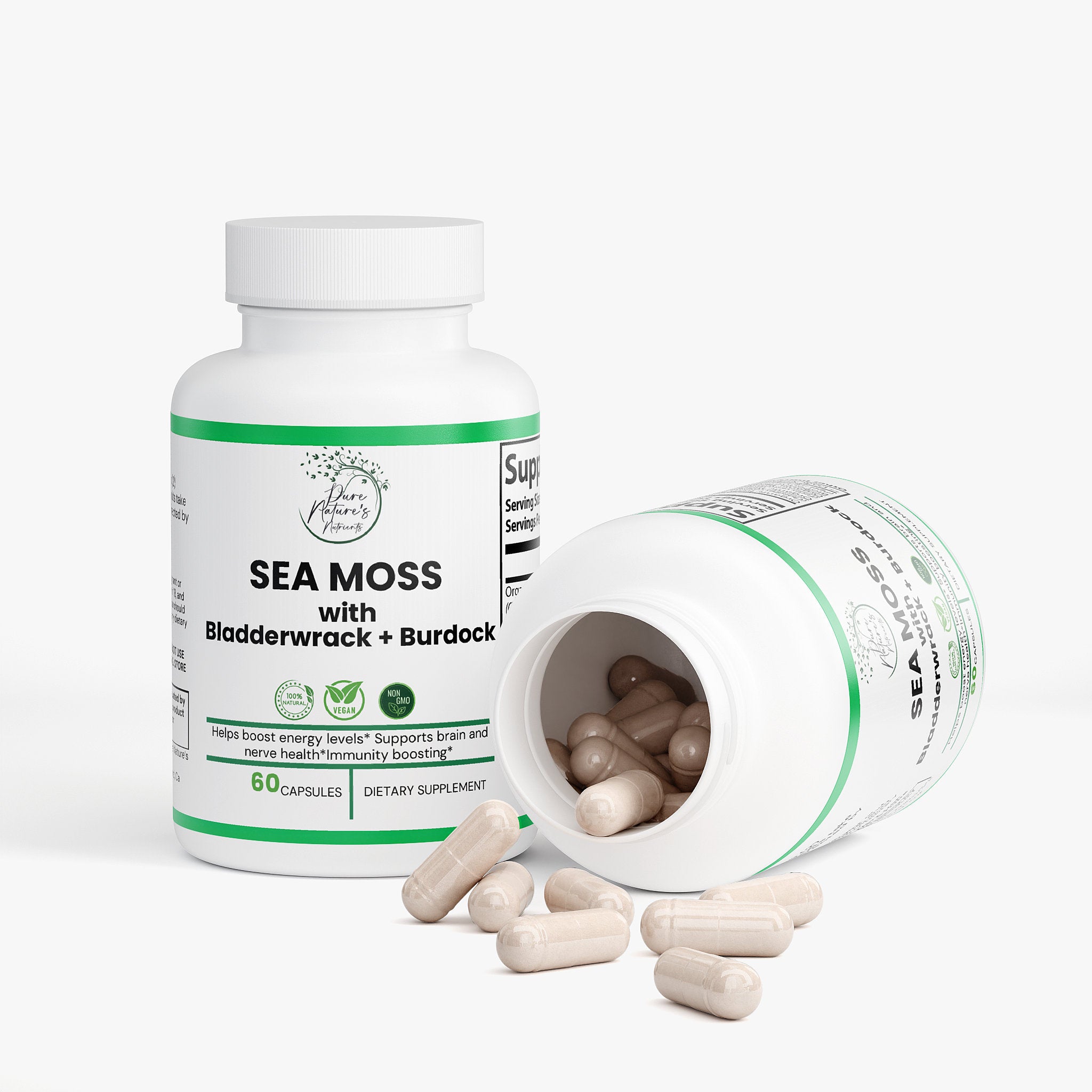 Sea Moss with Bladderwrack & Burdock Root